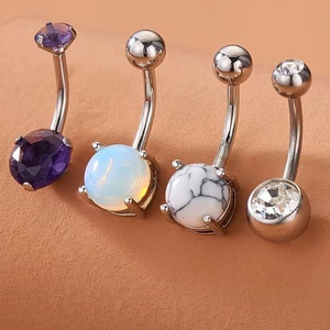 Four piece jacquard belly rings‎